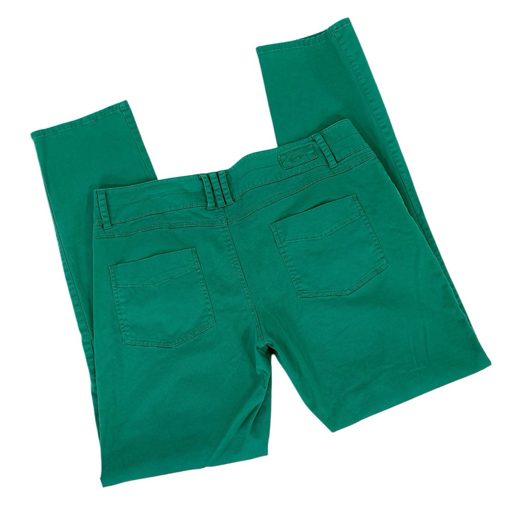 Kavu Green Pants straight leg 36waist size 14/16 women's great Spring color